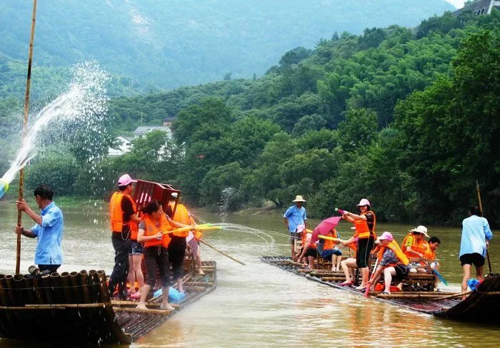 汛期潜河旅游漂流水仗尽显六朝金粉、十里珠帘(图3)