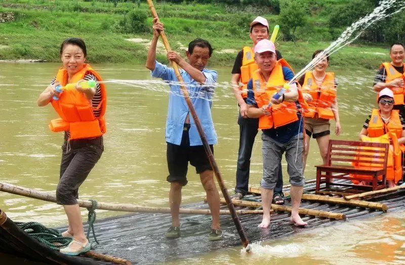 汛期潜河旅游漂流水仗尽显六朝金粉、十里珠帘(图4)