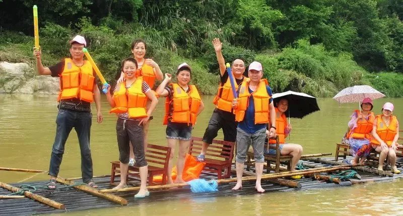 汛期潜河旅游漂流水仗尽显六朝金粉、十里珠帘(图6)