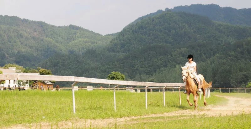 白马潭：安徽少女骑手生态园里“走单骑”(图1)