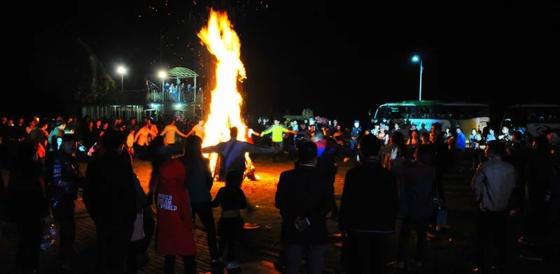 “龙行天下”摩友团抵达白马潭并举行篝火晚会(图12)