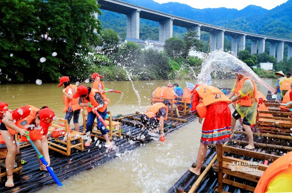 第五届天柱山白马潭漂流泼水节---- 暨万人湿身大联欢(图8)